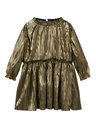 NAME IT MINI - NMF RITALLICA LS DRESS PB - Gold Colour