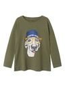NAME IT MINI - NMM ORINDO LS TOP PB - Deep Lichen Green