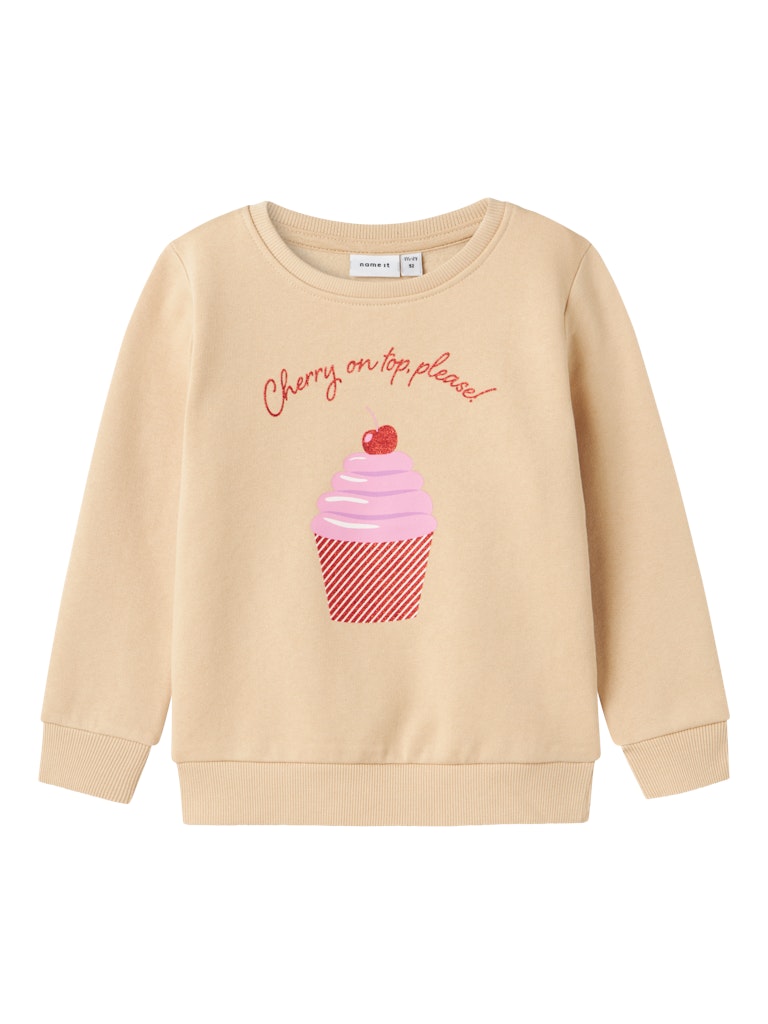 NAME IT MINI - NMF OMIANA LS BRU SWEAT PB - Irish Cream