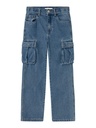 NAME IT KIDS - NKM RYAN ST CARGO JEANS 5910-ZD NOOS - Medium Blue Denim