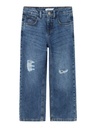 NAME IT KIDS - NKF ROSE HW WIDE JEANS 1411-BE NOOS - Dark Blue Denim