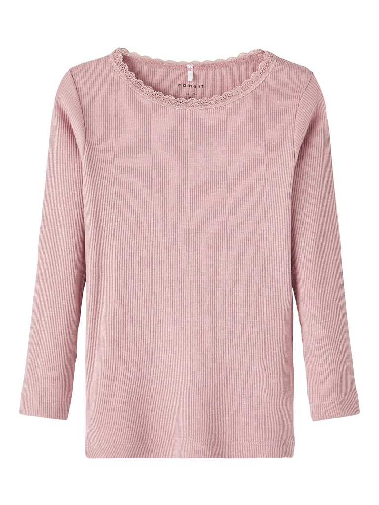 NAME IT MINI - NMF KAB LS TOP NOOS - Deauville Mauve MELANGE