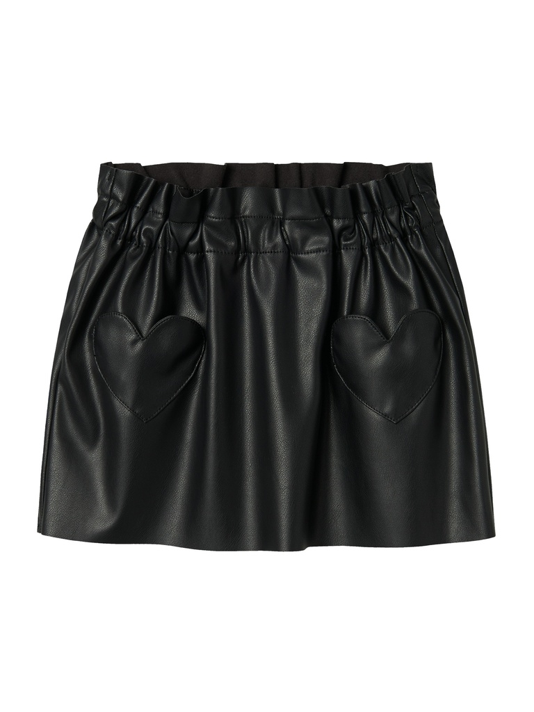 NAME IT MINI - NMF SIANINA PU SKIRT - Black