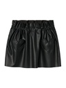 NAME IT MINI - NMF SIANINA PU SKIRT - Black