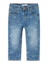 NAME IT MINI - NMM SILAS TAPERED AOP JEANS 2240-BE S - Medium Blue Denim