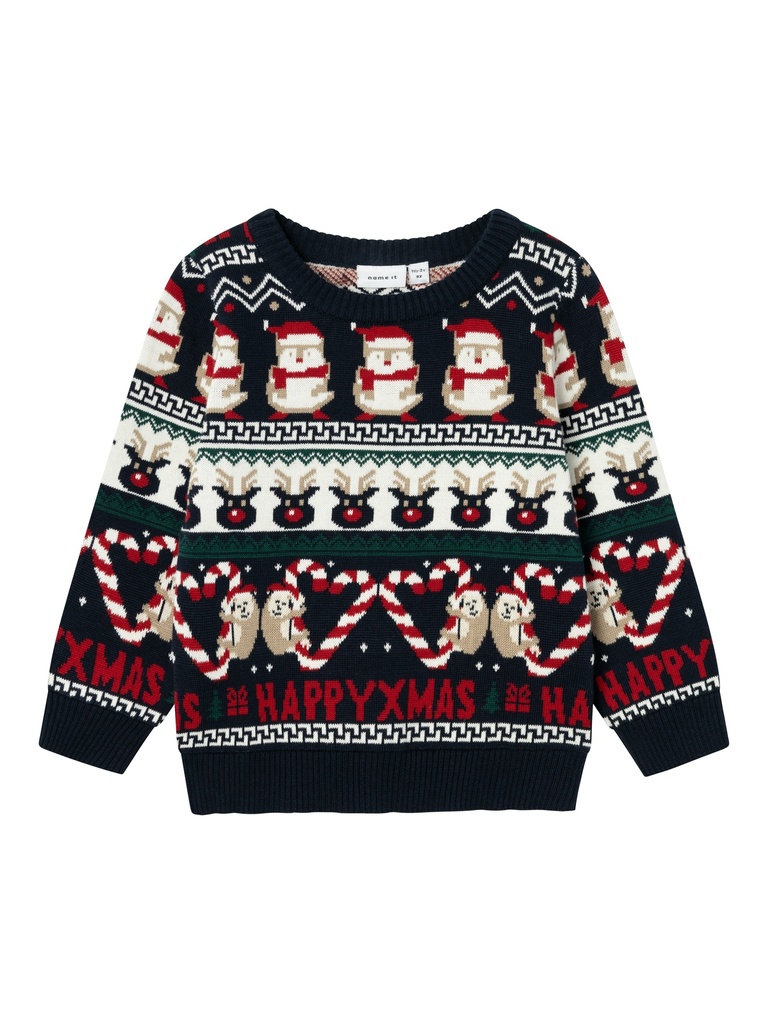 NAME IT MINI - NMN RILLE LS KNIT - Dark Sapphire