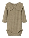 NAME IT BABY - NBF ROSSIA LS BODY - Weathered Teak