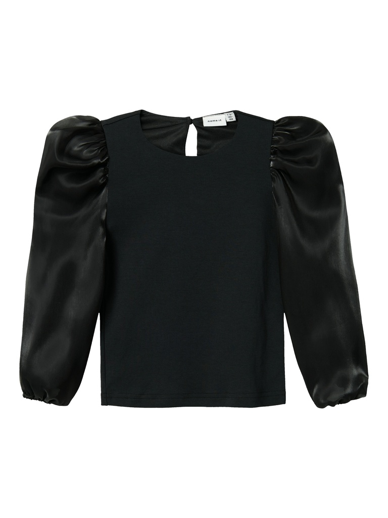 NAME IT KIDS - NKF RIKKELINE LS TOP - Black