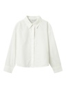 NAME IT KIDS - NKF OLARA LS SHORT LOOSE SHIRT - Bright White STUDS