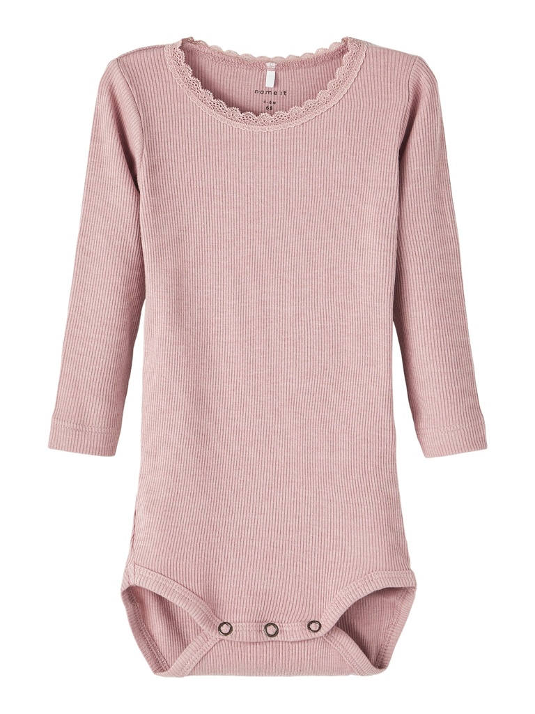 NAME IT BABY - NBF KAB LS BODY NOOS - Deauville Mauve MELANGE