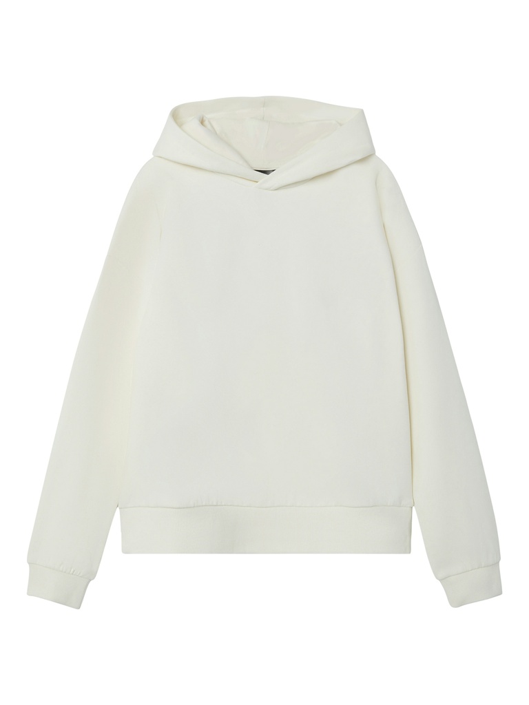 LMTD - NLF HERRY LS SWEAT W HOOD - White Alyssum Ebb And Flow