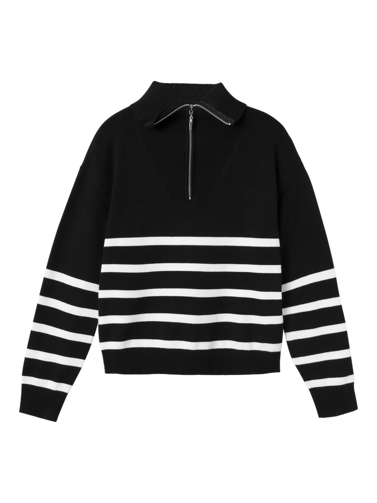 LMTD - NLF NONJA LS HALF ZIP KNIT - Black