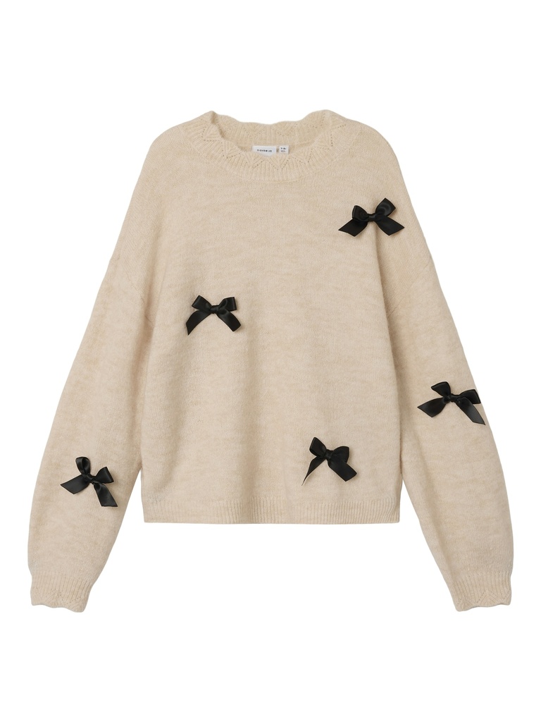 NAME IT KIDS - NKF NEGANA LS KNIT - Summer Sand