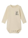 NAME IT BABY - NBM LABY LS BODY - White Swan