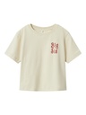 NAME IT MINI - NMF LABY NREG SS TOP - White Swan