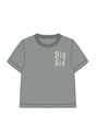 NAME IT MINI - NMF LABY NREG SS TOP - Grey Melange