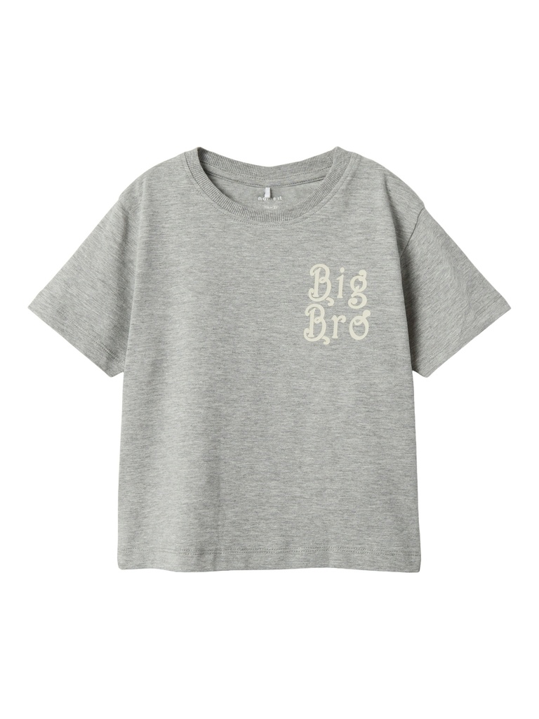 NAME IT MINI - NMM LABY NREG SS TOP - Grey Melange