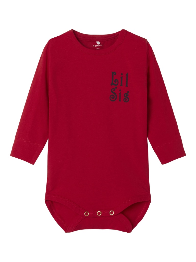 NAME IT BABY - NBF LABY LS BODY - Salsa