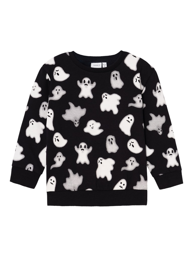 NAME IT MINI - NMN OWEN NREG SWEAT BOX BRU - Black