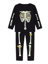 NAME IT MINI - NMN OWEEN LS TOP SET - Black YELLOW