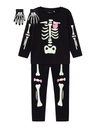 NAME IT MINI - NMN OWEEN LS TOP SET - Black PINK