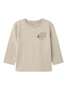 NAME IT MINI - NMM OSVALD NREG LS TOP BOX - Summer Sand