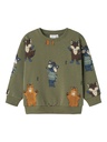 NAME IT MINI - NMM OLANDER NREG LIGHT SWEAT BRU - Tea Leaf
