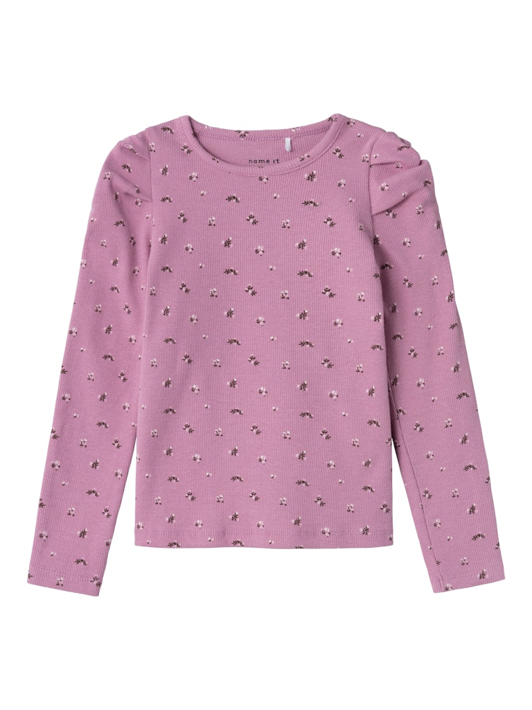 NAME IT MINI - NMF OLINNE LS SLIM TOP - Mauve Orchid
