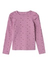 NAME IT MINI - NMF OLINNE LS SLIM TOP - Mauve Orchid
