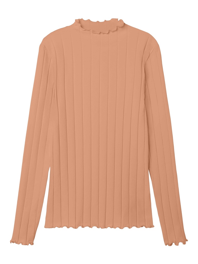 NAME IT KIDS - NKF NOLINE LS SLIM TOP NOOS - Peach Bloom