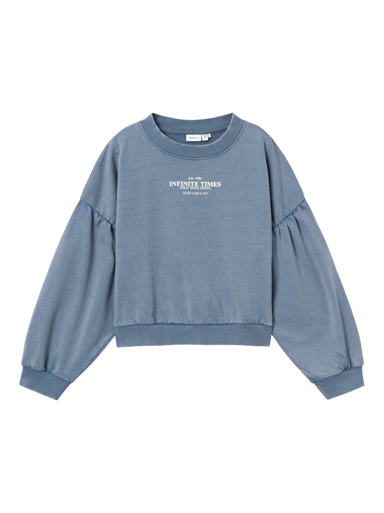 NAME IT KIDS - NKF OTYLLE LS SHORT NREG SWEAT BRU - Wild Wind