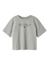 NAME IT KIDS - NKF OSTINNA SS SHORT NREG TOP BOX - Grey Melange