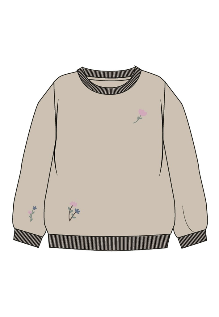 NAME IT MINI - NMF ONDINE NREG SWEAT BRU - Summer Sand