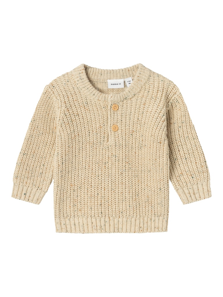 NAME IT BABY - NBM NESALLE LS KNIT - Summer Sand