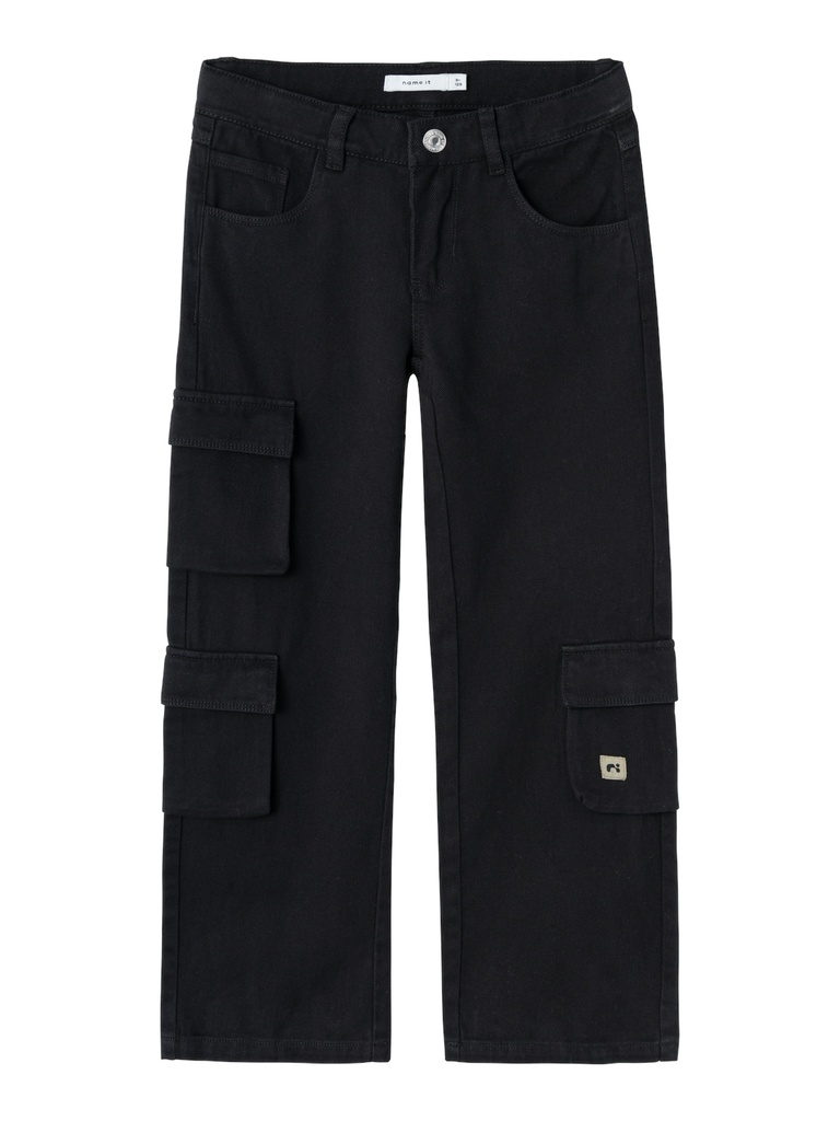 NAME IT KIDS - NKF ROSE WIDE TWI PANT 9420-TD N - Black