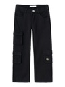 NAME IT KIDS - NKF ROSE WIDE TWI PANT 9420-TD N - Black