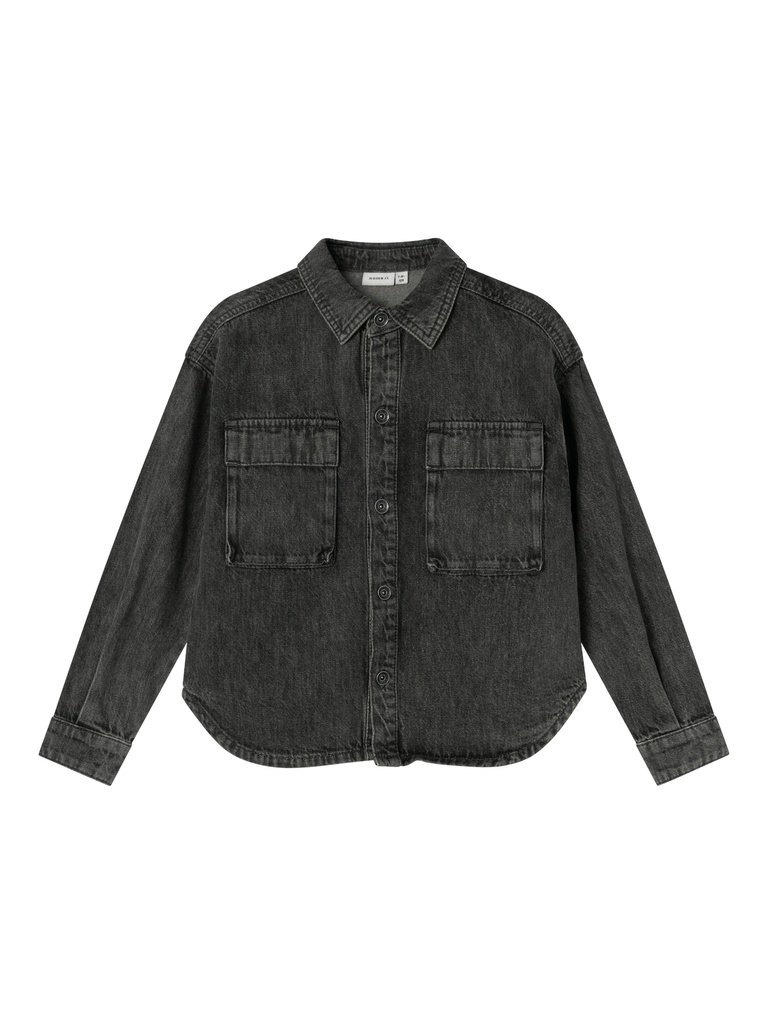 NAME IT KIDS - NKM SEVEN OS DNM LS SHIRT 5010-BY N - Medium Grey Denim