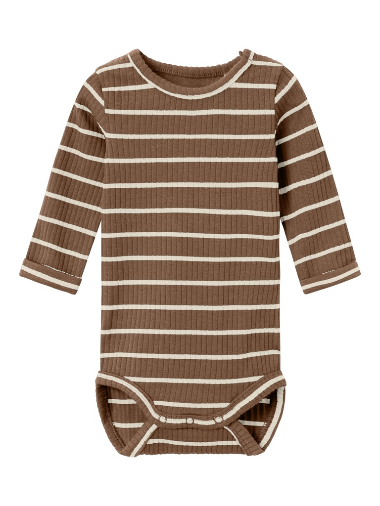 NAME IT BABY - NBM NULLER R LS BODY - Pecan Pie