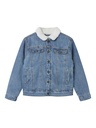 NAME IT KIDS - NKM JACK TEDDY DNM JACKET 1101-OV N - Medium Blue Denim