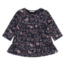 Babyface - baby girls sweatdress longsleeve - indigo - BBE24628742