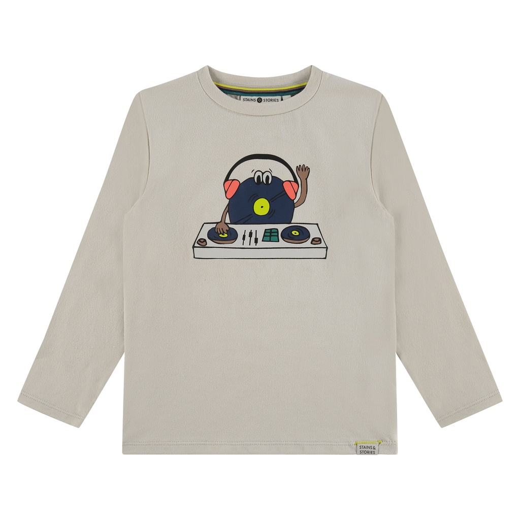 Stains & Stories - boys t-shirt long sleeve - bone - SSA24407652