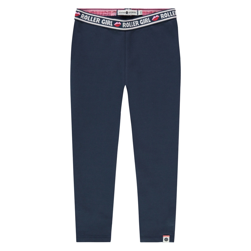 Stains & Stories - girls sweat legging - indigo - SSA24408266