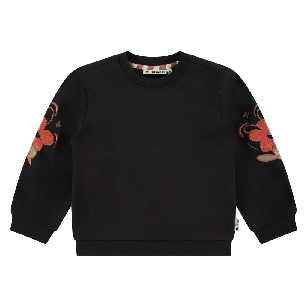 Stains & Stories - girls sweater - nearly black - SSA24508474