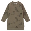 Stains & Stories - girls sweat dress longsleeve - army - SSA24508770