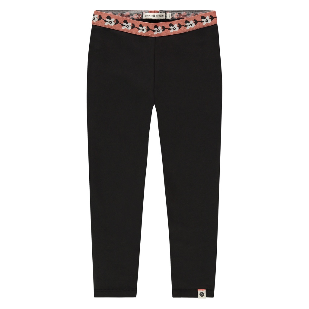 Stains & Stories - girls legging - nearly black - SSA24508283