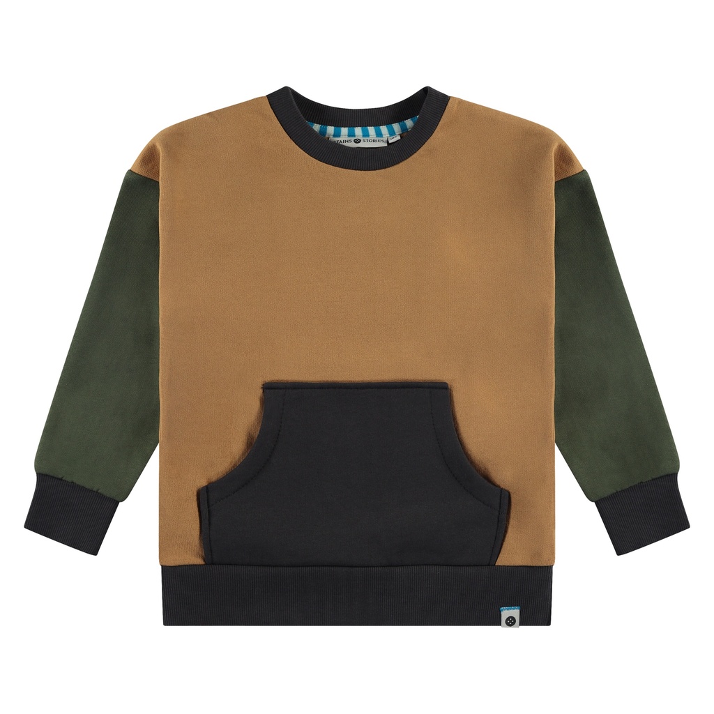 Stains & Stories - boys sweatshirt - curry - SSA24507471