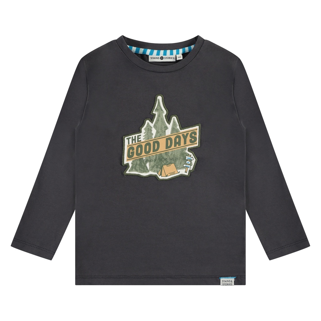 Stains & Stories - boys t-shirt long sleeve - antra - SSA24507675