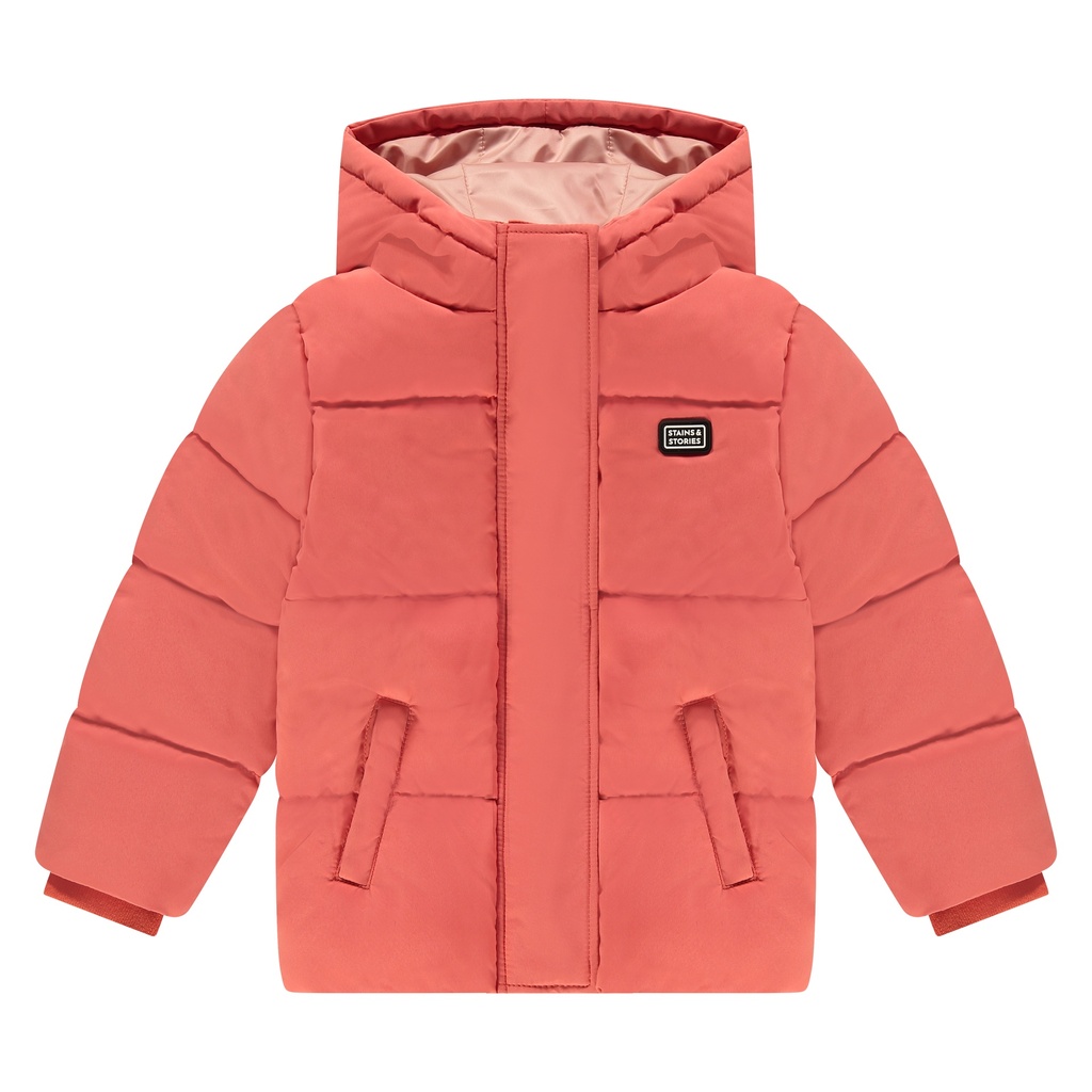 Stains & Stories - girls jacket - grapefruit - SSA24508180
