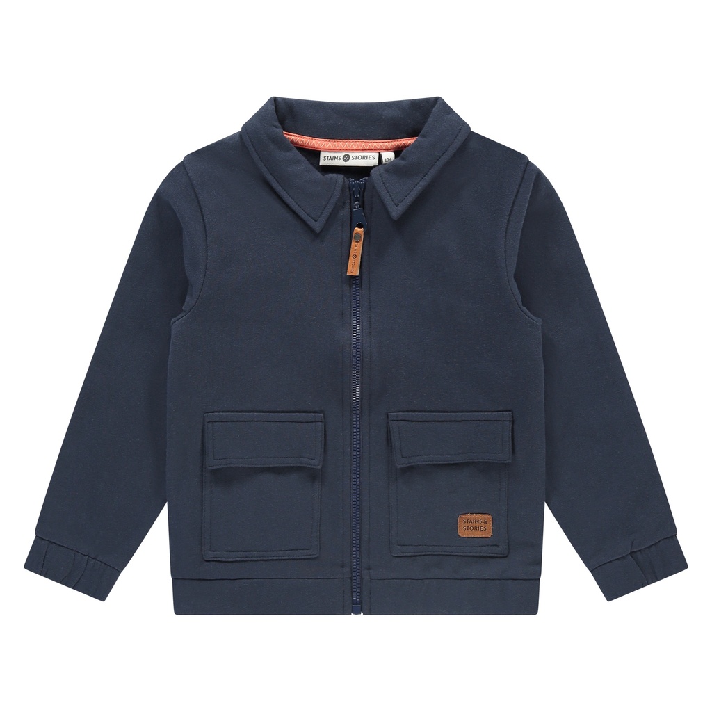 Stains & Stories - boys cardigan - navy - SSA24607496