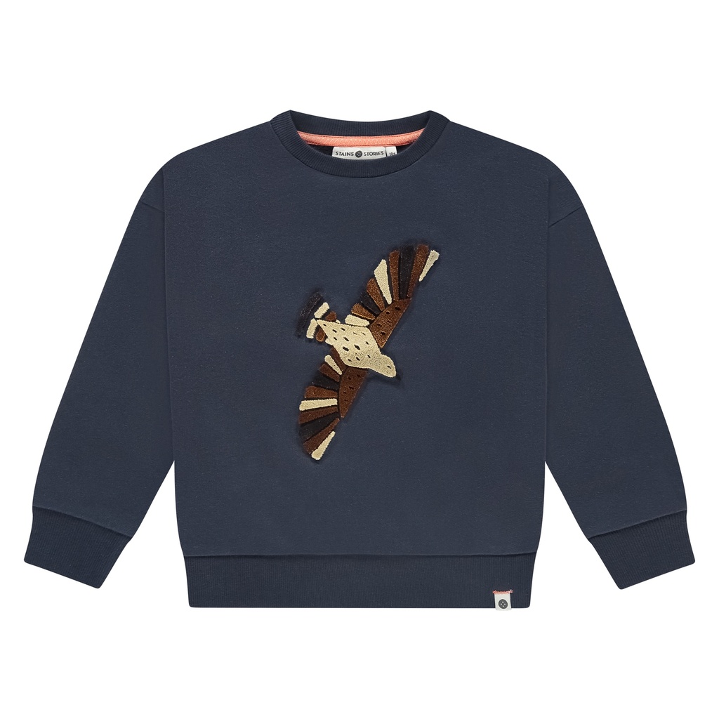 Stains & Stories - boys sweatshirt - navy - SSA24607494